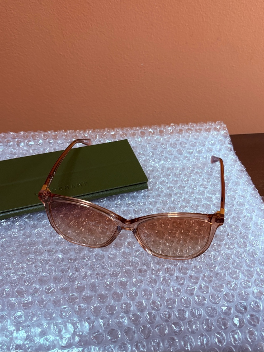 Longchamp Rose-Tinted Square Sunglasses - Picture 5 of 6